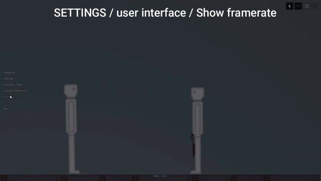 Как включить FRAMERATE / СЧЁТЧИК ФПС в People Playground? смотреть онлайн