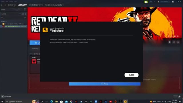 Red Dead Redemption 2 Trying To Play On Steam OFFLINE Without Rockstar Launcher