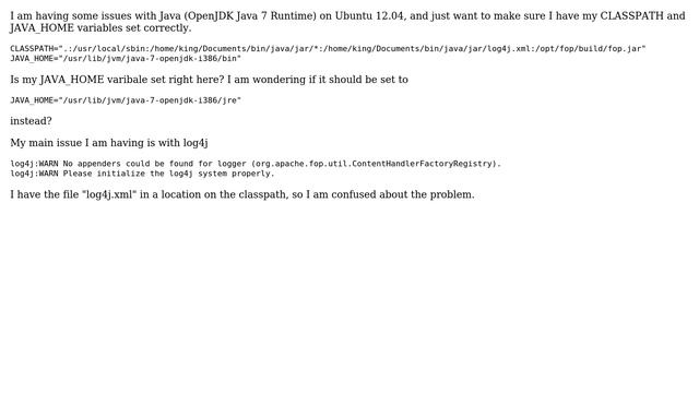 Setting up JAVA_HOME and CLASSPATH correctly on 12.04 смотреть онлайн