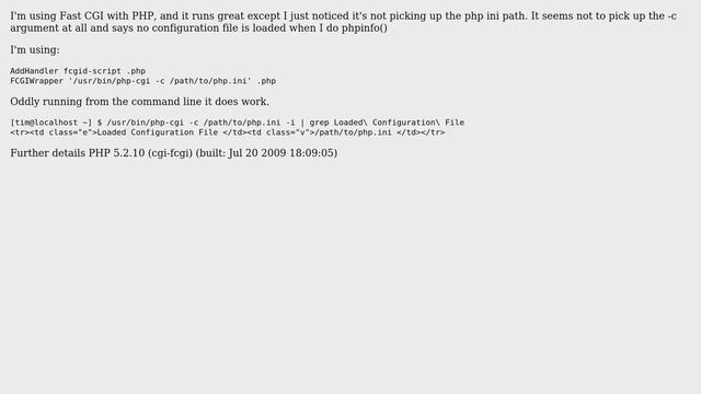 DevOps & SysAdmins: FCGIWrapper not picking up php.ini file path смотреть онлайн