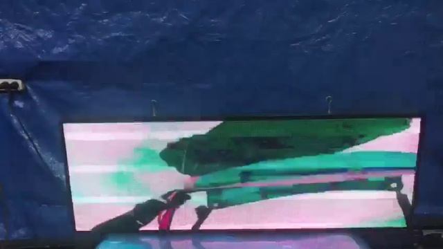 Светодиодный уличный видео экран, 168*40см, шаг пикселя 3мм от ledmovie смотреть онлайн