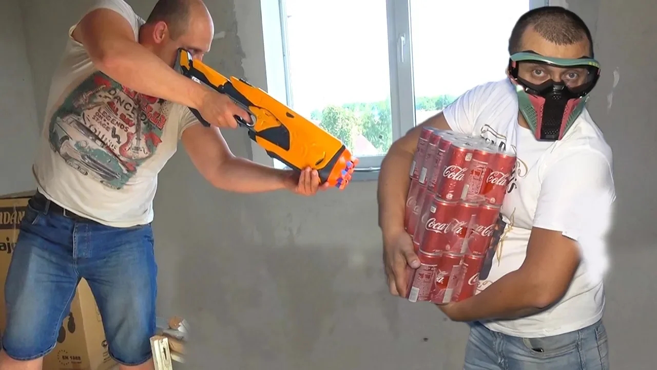 КОЛЯ ОСТАЛСЯ БЕЗ КОЛЫ. НЕРФ битва ЗА ГАЗИРОВКУ. НЕРФ БРОС ШОУ смотреть онлайн