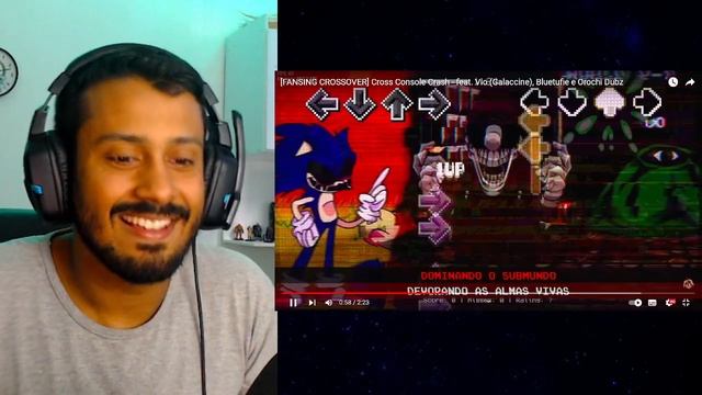 REACT CROSS CONSOLE CRASH - Brunito, Galaccine, Bluetufie e OrochinDubz смотреть онлайн