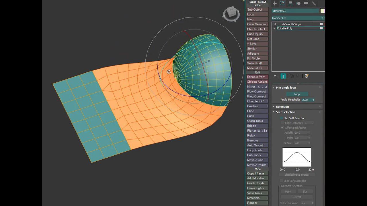 Dark Max № 62 - sbSmoothBridge modifier to seamlessly bridge 2 open edgeloops with uneven edge count смотреть онлайн