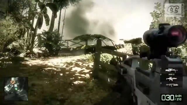 BATTLEFIELD BAD COMPANY 2 - HD 720p Singleplayer Sniper Gameplay XFX 8800GT смотреть онлайн