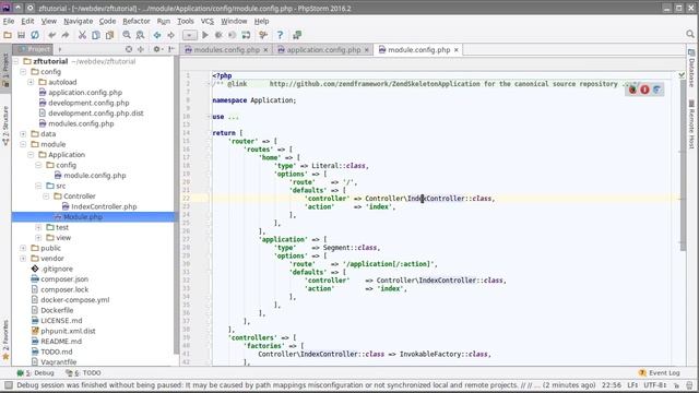 Zend Framework 3 tutorial 1: Skeleton walkthrough. смотреть онлайн
