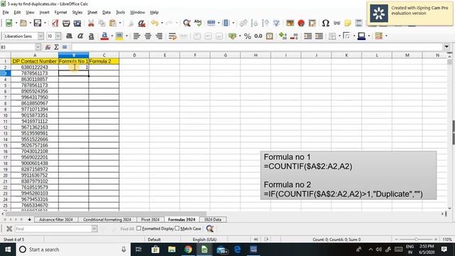 LibreOffice 5 way to find Duplicate смотреть онлайн