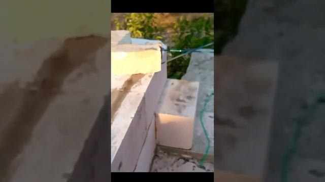 Сделал армирование газоблока ручным инструментом