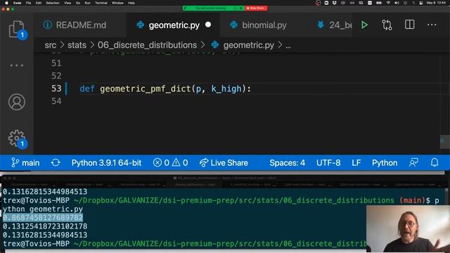 Geometric Distribution - (2021-05-08- [April 2021 Cohort] смотреть онлайн