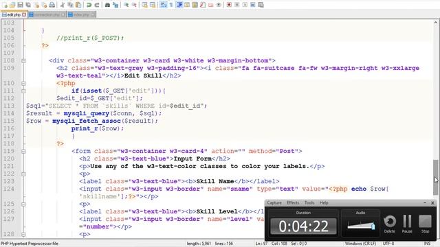 Php | Dynamic Resume | Edit 09 ii смотреть онлайн
