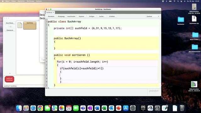 Sortieren in Arrays - Bubble-Sort in Java смотреть онлайн