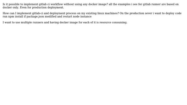 DevOps & SysAdmins: Gitlab-ci deployment without Docker for nodeJs applicaiton? смотреть онлайн