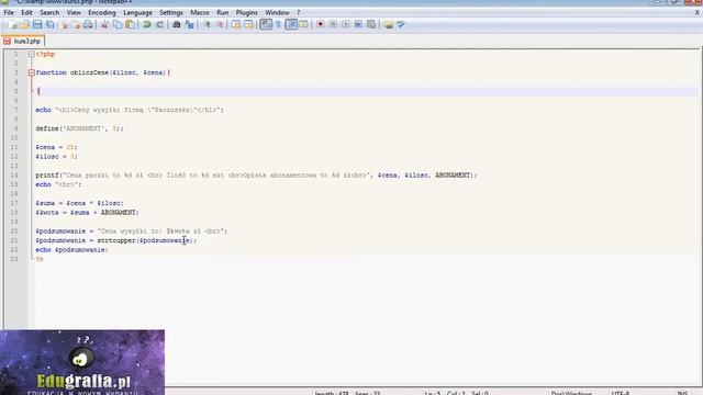 Kurs Php - funkcje смотреть онлайн