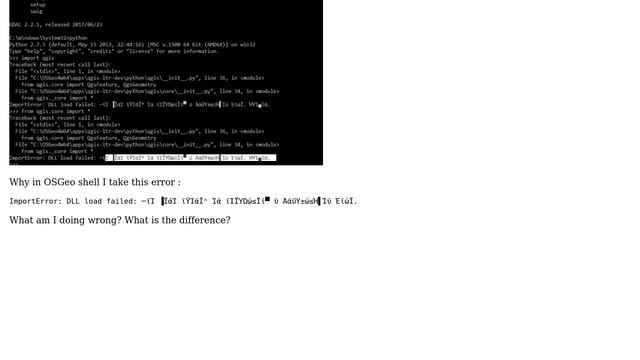 GIS: PyQGIS ImportError: DLL load failed: смотреть онлайн