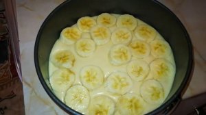 Банановый пирог на кефире в духовке /  Кекс домашний /  Что приготовить из банана /Рецепт