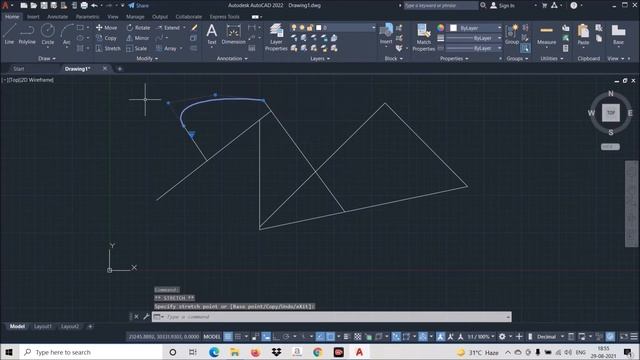 Autocad Tutorial 2022: 17.TRIM,FILLET,CHAMFER,ARRAY смотреть онлайн