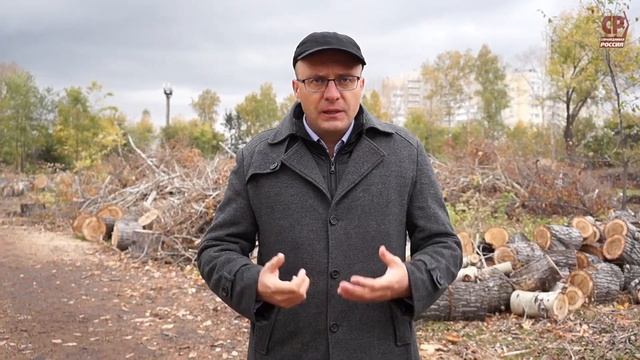 В Изумрудном парке массово вырубают деревья смотреть онлайн