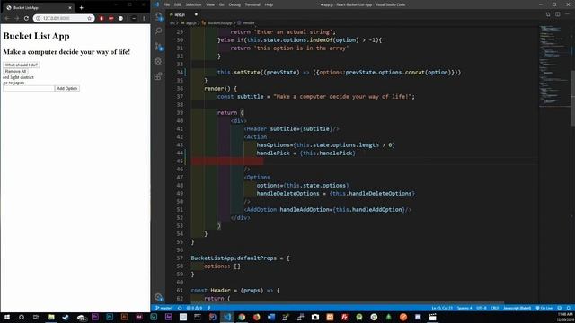 React JS - Removing An Option смотреть онлайн