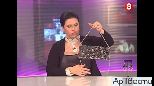 Автоские украшения. Клатч из агата "Полночное цветение" код 035 смотреть онлайн