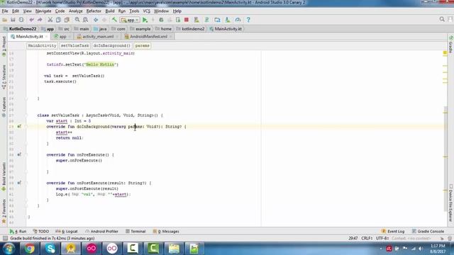 Android Kotlin - Async Task смотреть онлайн