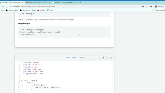 Inheritance Introduction HackerRank Problem // inheritance hackerrank solution//inheritance cp смотреть онлайн