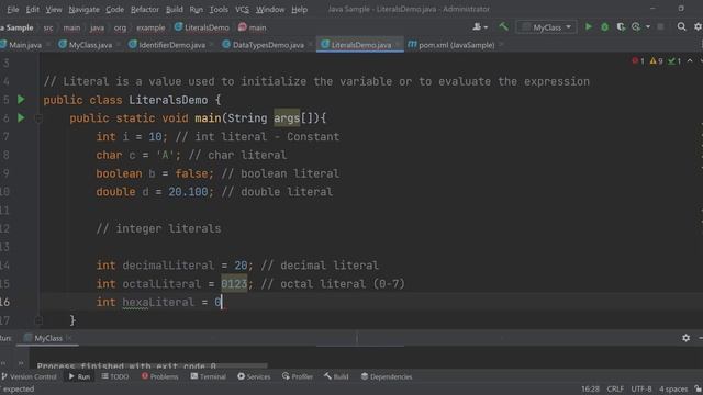 06 Literals смотреть онлайн