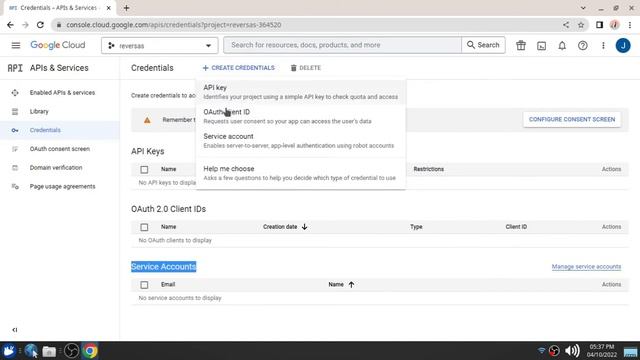 Usando o Google Agenda e habilitando credenciais para acesso ao Google Calendar API смотреть онлайн