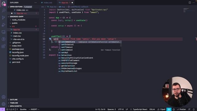 Building a dApp with polkadot.js, React and Typescript: 2 - How to connect with the RPC смотреть онлайн
