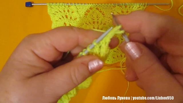 Узор Ёлочка пушистая (спицами) смотреть онлайн