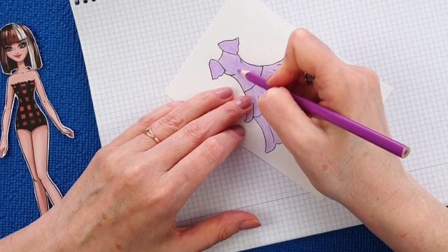 БУМАЖНЫЕ КУКЛЫ ОДЕЖДА ДЛЯ ДОБРОЙ И КРАСИВОЙ ДЕВОЧКИ. ОДЕЖДА ДЛЯ БКМАЖНОЙ КУКЛЫ РИСУЕМ. смотреть онлайн