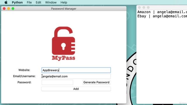 Day 29 - Building a Password Manager GUI App with Tkinter - 1 смотреть онлайн
