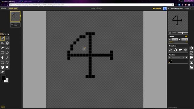 How to Create Pixel Art and Animations with Piskel Tutorial 9 - Drawing Circles смотреть онлайн