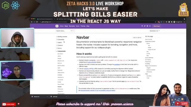 Let’s make Splitting Bills easier ~ In The React Way | Praveen Kumar | Pranjali Singh | ZetaHacks3. смотреть онлайн