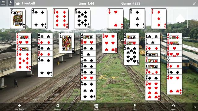 FreeCell Game #273 SOLVED Microsoft Solitaire Collection
