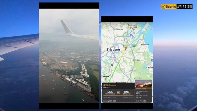 Brisbane airport landing + Flightradar24 tracking смотреть онлайн