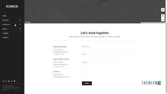 Eunice - Photography Portfolio WordPress Theme Radclyffe Gerard смотреть онлайн