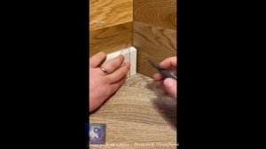 Лайфхак. Как резать углы деревянного плинтуса.