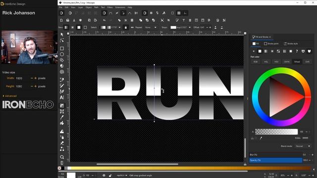 How to Create Chrome Text Effect in Inkscape | Step-By-Step Tutorial смотреть онлайн