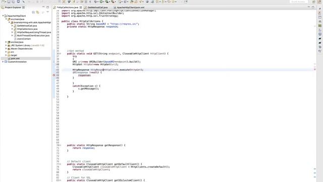 Http Get Call Using Apache HttpClient In Java - Part-2 смотреть онлайн