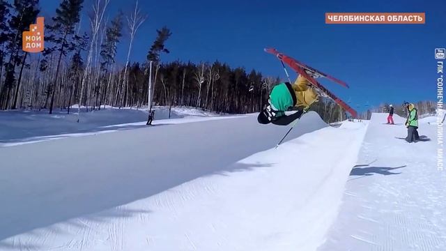Экстрим в снежном Челябинске. В Челябинской области открыли сезон горных лыж и зимней рыбалки смотреть онлайн