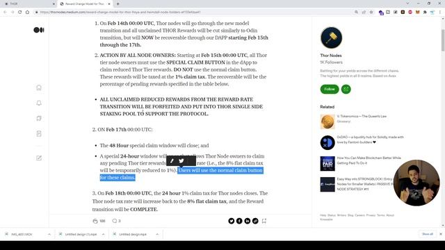 Thor Node Latest update- How to save your rewards (THOR, FREYA, HEIMDALL) смотреть онлайн