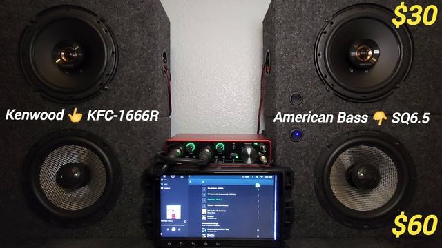 (Kenwood KFC-1666R Vs American Bass SQ6.5) sound comparison смотреть онлайн