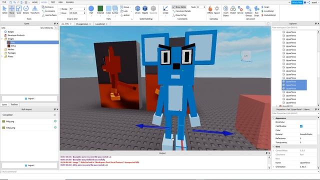 How to make a Custom Character ,in ROBLOX STUDIO | MEGA TUTORIAL Kitty Roblox character смотреть онлайн