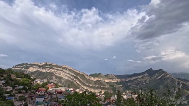 Гуниб, Кегерский хребет, Дагестан. Таймлапс от рассвета до заката. смотреть онлайн