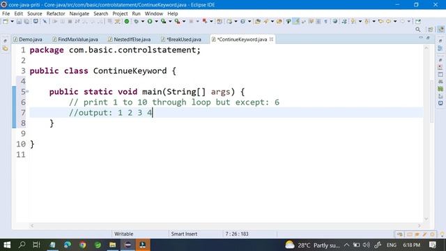 continue keyword in java #JavaIsAwesome #learnjava #continue смотреть онлайн