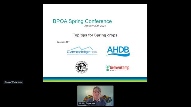 BPOA Spring Conference 2021- Theme 5 'Top Tips For Spring Crops'