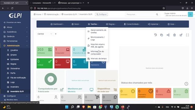 Inventário com plugin nativo do GLPI смотреть онлайн