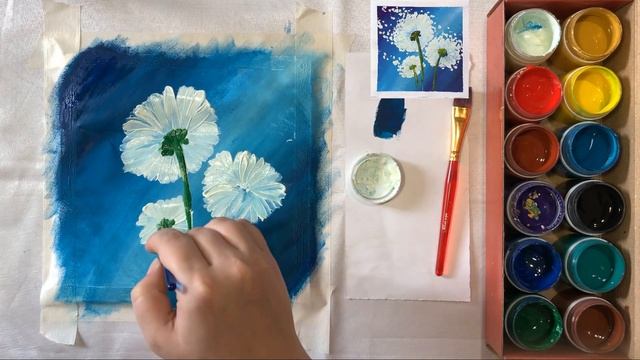 Очень простой рисунок гуашью смотреть онлайн