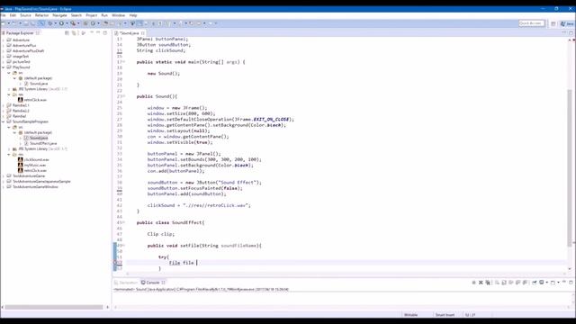 How to Play Audio Files (Sound Effect) - Java Extra 3 смотреть онлайн