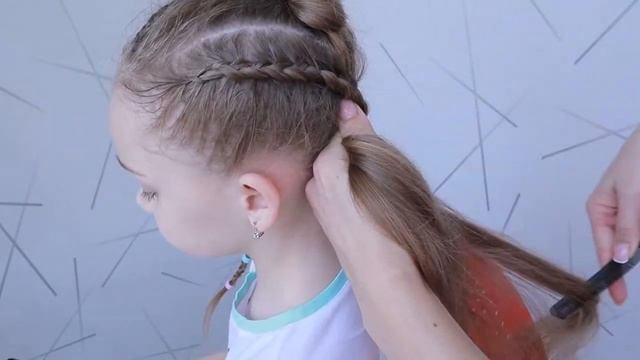 ЗАПЛЕТАЕМ КОСИЧКИ, ИНТЕРЕСНАЯ ПРИЧЕСКА ДЛЯ ДЕВОЧЕК смотреть онлайн